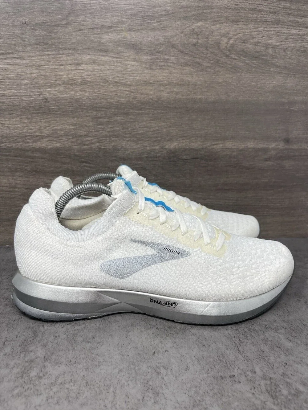 Brooks Hyperion Elite 2 White Silver Size 8 Mens Carbon Plate Racing Shoes